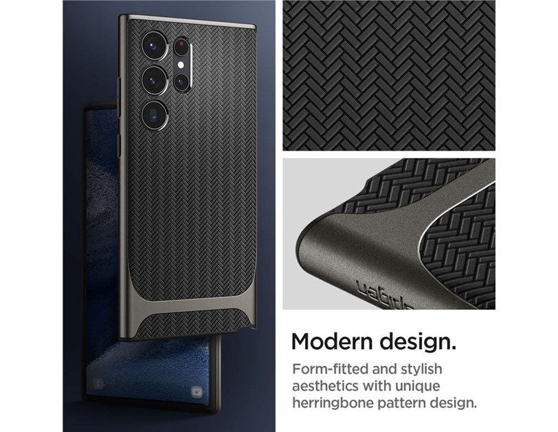 Spigen Neo Hybrid, zaštitna maska za telefon, gunmetal - Samsung Galaxy S23 Ultra (ACS05627)