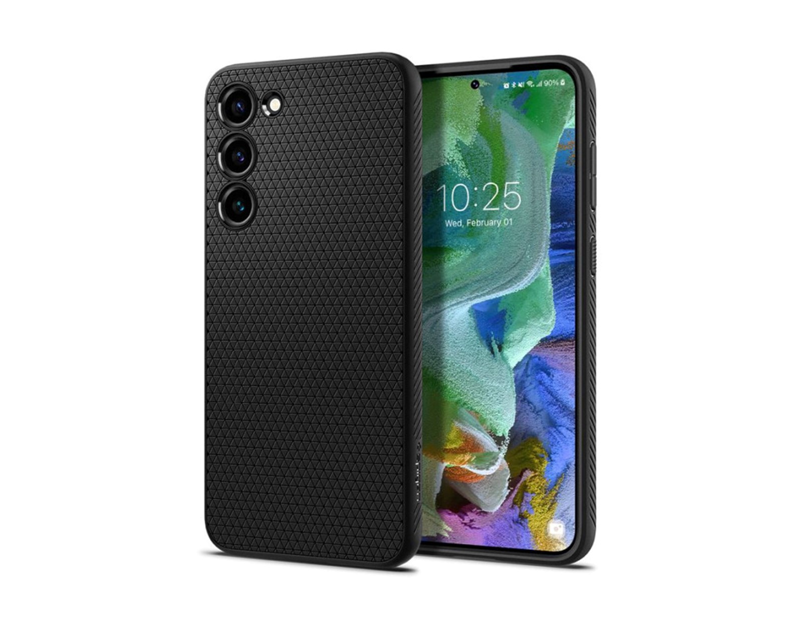 Spigen Liquid Air, zaštitna maska za telefon, crna - Samsung Galaxy S23+