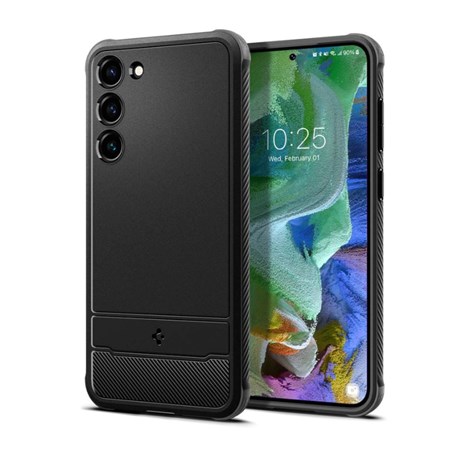Spigen Rugged Armor, zaštitna maska za telefon, crna - Samsung Galaxy S23+