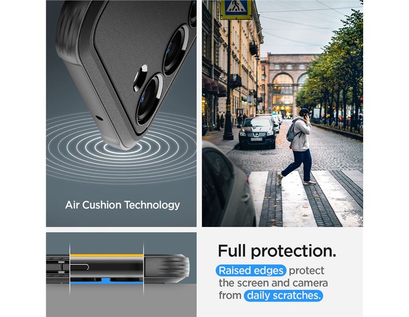 Spigen Rugged Armor, zaštitna maska za telefon, crna - Samsung Galaxy S23+