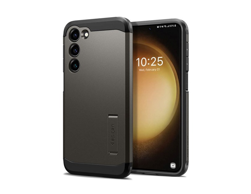 Spigen Tough Armor, zaštitna maska za telefon, gunmetal - Samsung Galaxy S23 (ACS05719)