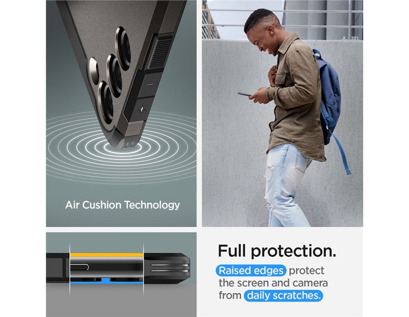 Spigen Tough Armor, zaštitna maska za telefon, gunmetal - Samsung Galaxy S23 (ACS05719)