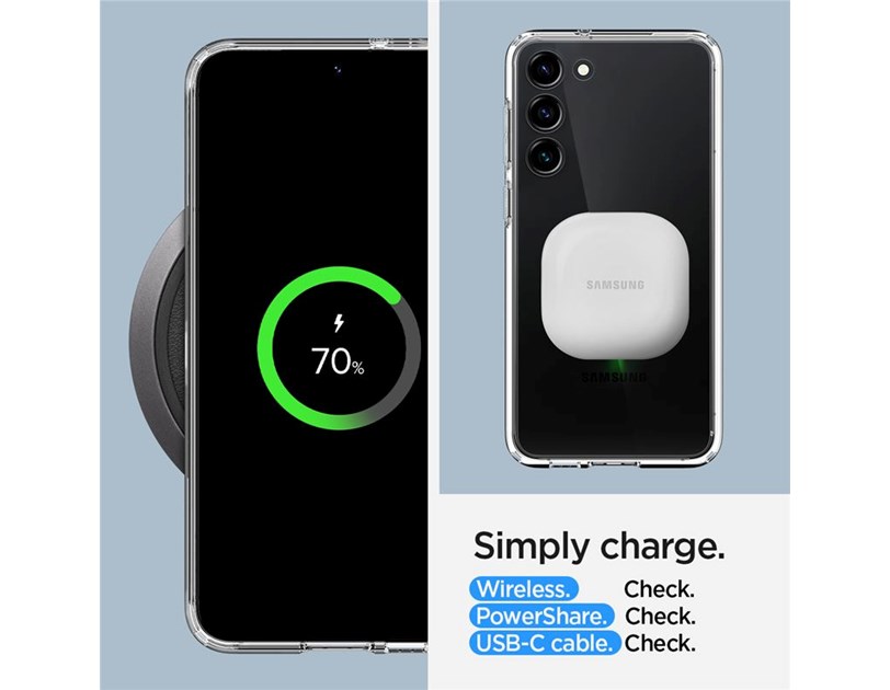 Spigen Ultra Hybrid, zaštitna maska za telefon, prozirna - Samsung Galaxy S23