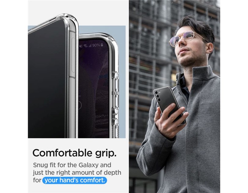 Spigen Ultra Hybrid, zaštitna maska za telefon, prozirna - Samsung Galaxy S23