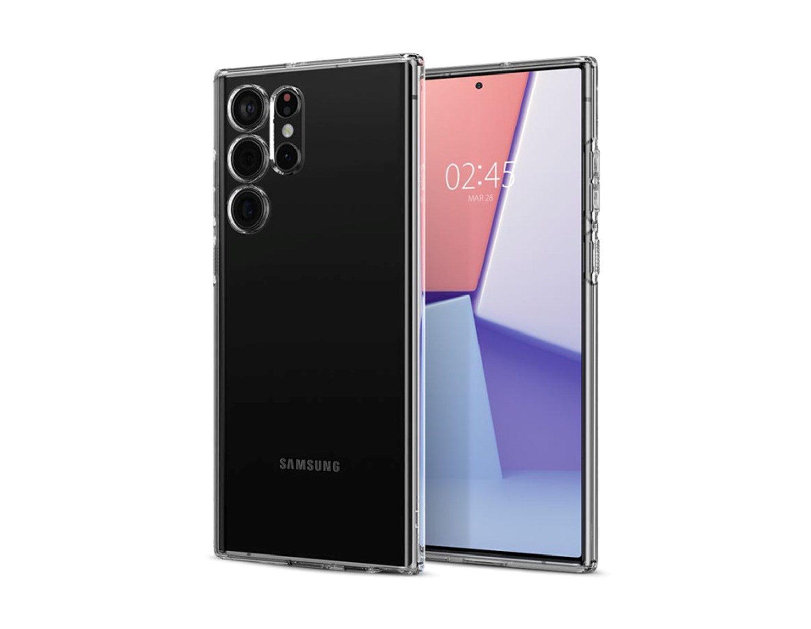 Spigen Liquid Crystal, zaštitna maska za telefon, prozirna - Samsung Galaxy S22 Ultra
