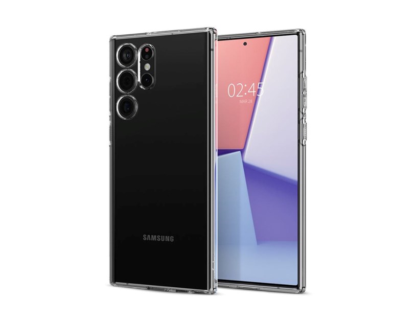 Spigen Liquid Crystal, zaštitna maska za telefon, prozirna - Samsung Galaxy S22 Ultra
