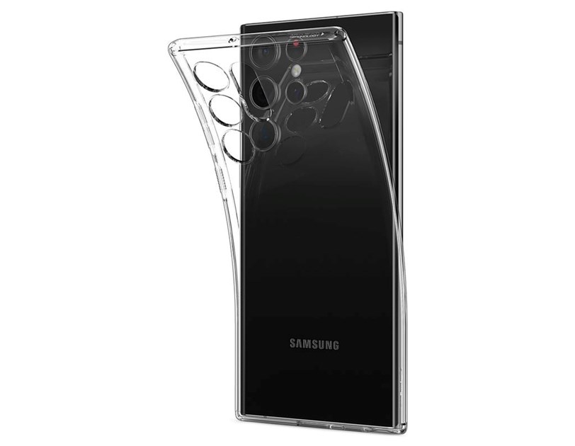 Spigen Liquid Crystal, zaštitna maska za telefon, prozirna - Samsung Galaxy S22 Ultra