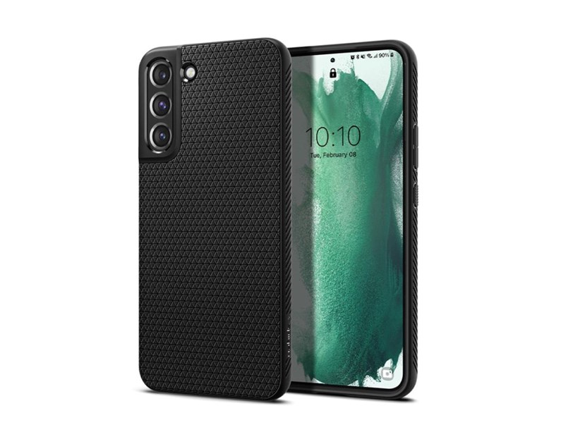 Spigen Liquid Air, zaštitna maska za telefon, crna - Samsung Galaxy S22 (ACS03987)