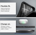 Spigen Liquid Air, zaštitna maska za telefon, crna - Samsung Galaxy S22 (ACS03987)