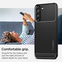 Spigen Rugged Armor, zaštitna maska za telefon, mat crna - Samsung Galaxy S22