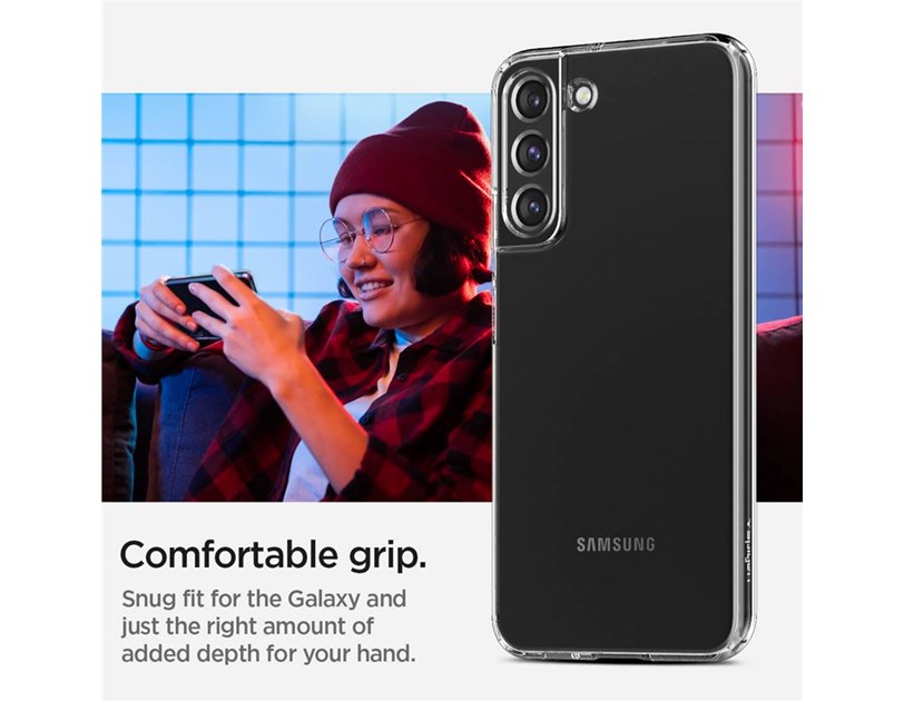 Spigen Liquid Crystal, zaštitna maska za telefon, prozirna - Samsung Galaxy S22