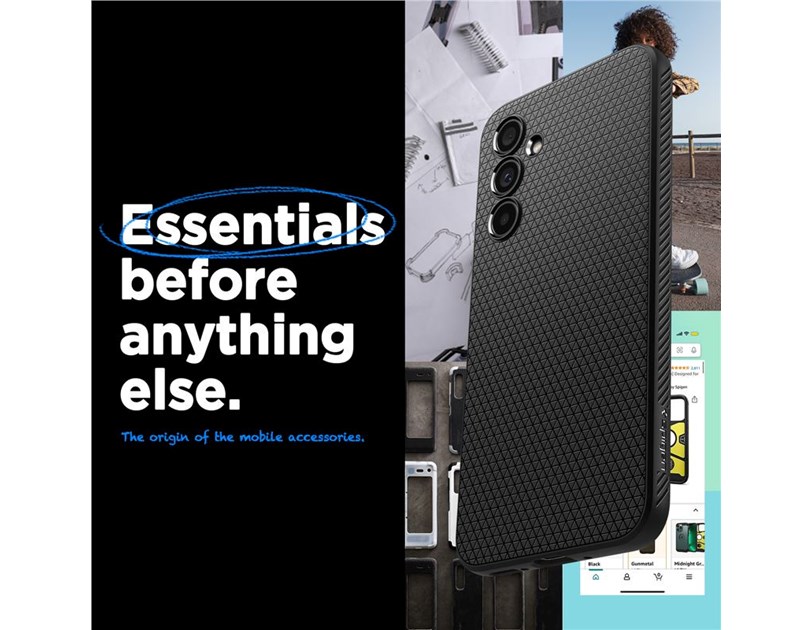 Spigen Liquid Air, zaštitna maska za telefon, crna - Samsung Galaxy A54 5G (ACS05885)