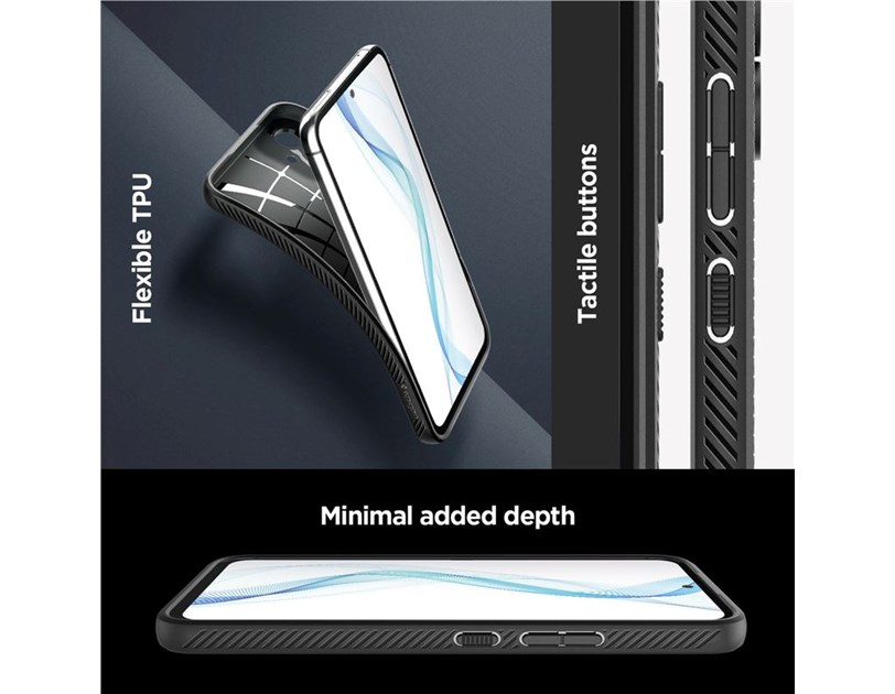 Spigen Liquid Air, zaštitna maska za telefon, crna - Samsung Galaxy A54 5G (ACS05885)