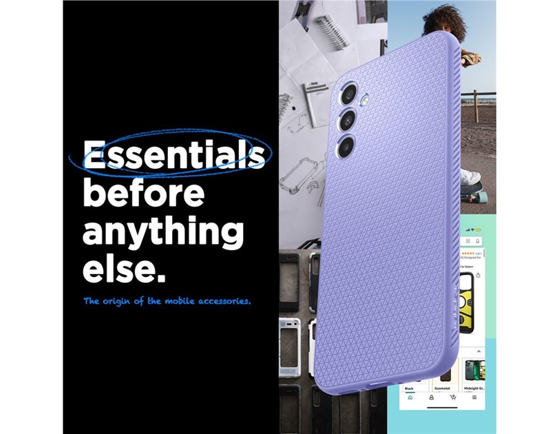 Spigen Liquid Air, zaštitna maska za telefon, ljubičasta - Samsung Galaxy A34 5G (ACS06104)