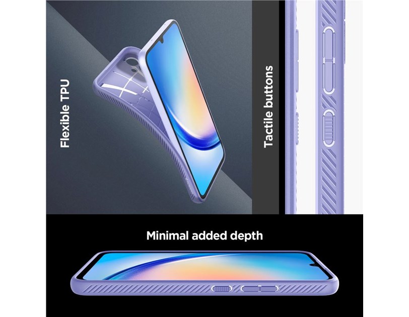 Spigen Liquid Air, zaštitna maska za telefon, ljubičasta - Samsung Galaxy A34 5G (ACS06104)