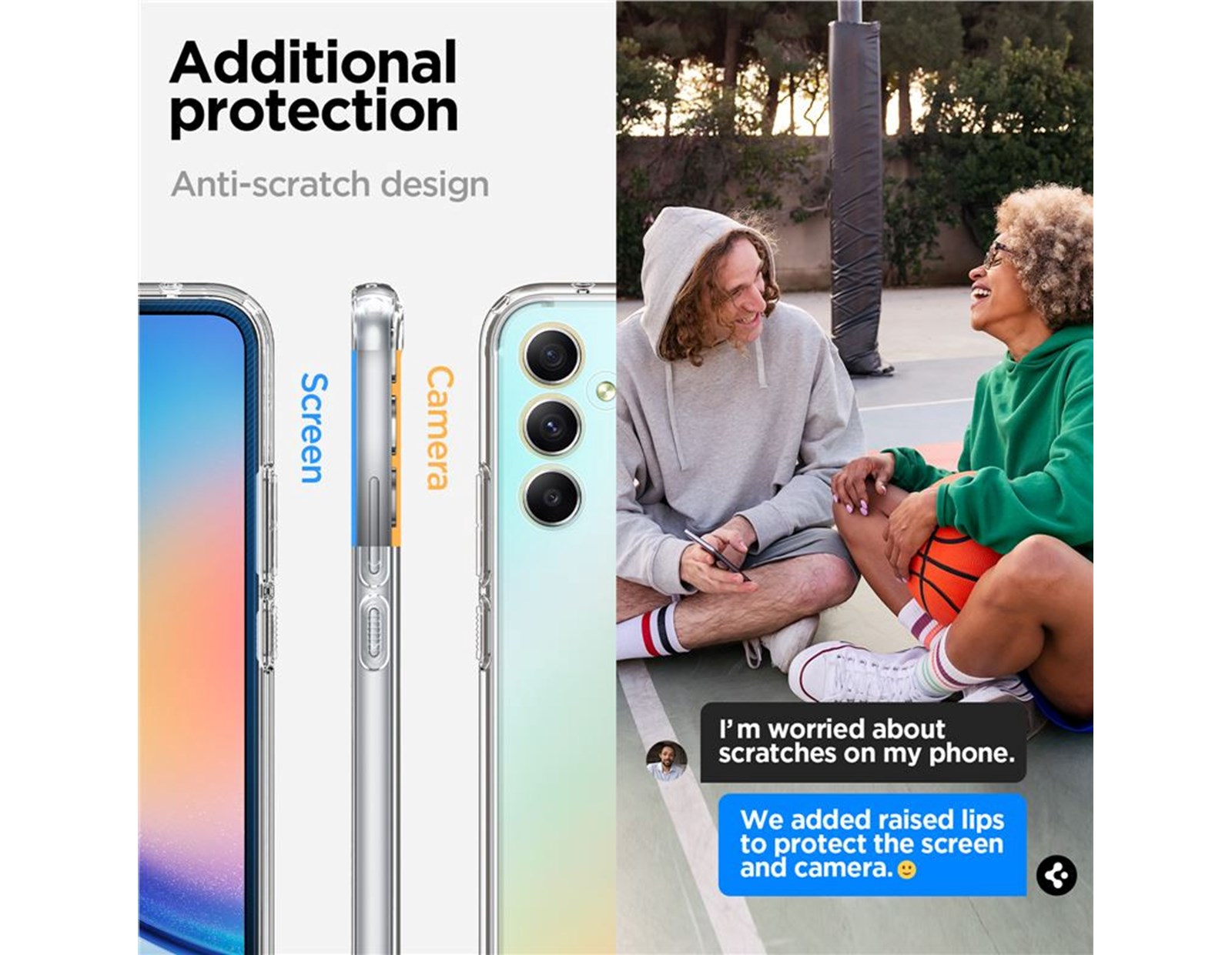 Spigen Ultra Hybrid, zaštitna maska za telefon, prozirna - Samsung Galaxy A34 5G (ACS05904)