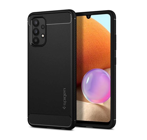 Spigen Rugged Armor, zaštitna maska za telefon, crna - Galaxy A32 (LTE)