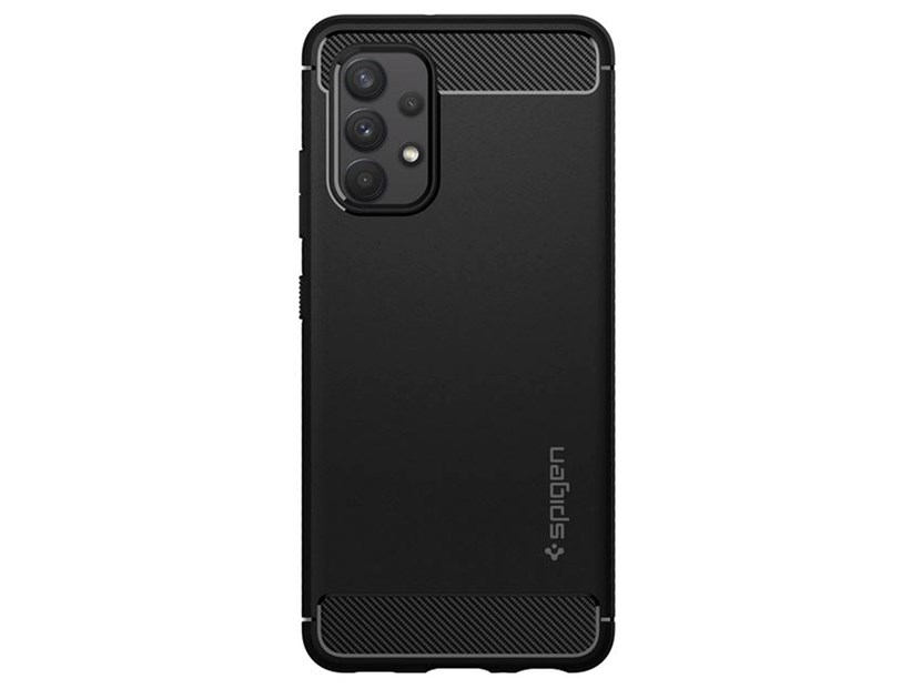 Spigen Rugged Armor, zaštitna maska za telefon, crna - Galaxy A32 (LTE)