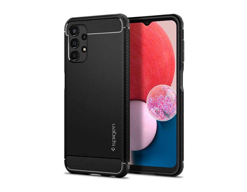 Spigen Rugged Armor, zaštitna maska za telefon, crna - Samsung Galaxy A13