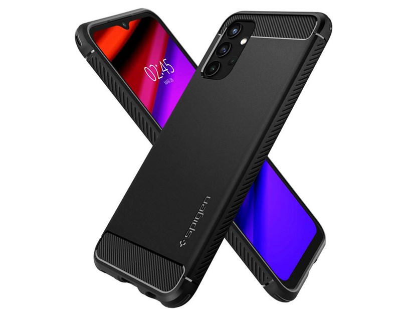 Spigen Rugged Armor, zaštitna maska za telefon, crna - Samsung Galaxy A13
