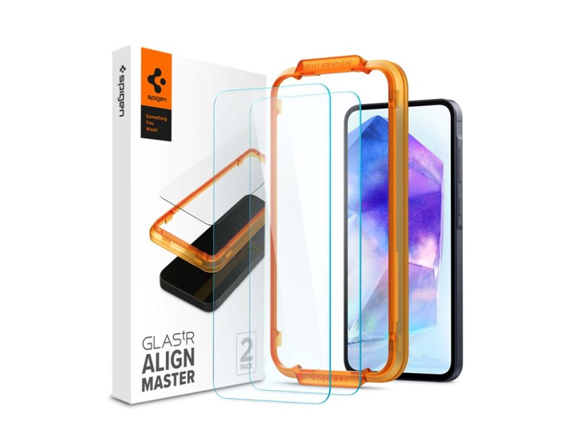 Spigen Glass tR AlignMaster 2 Pack - Samsung Galaxy A55