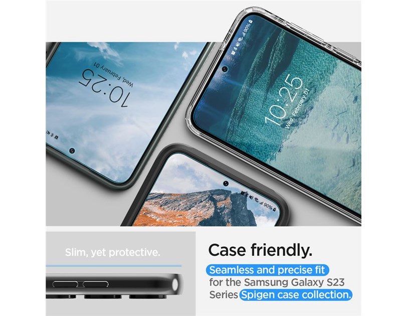 Spigen Film Neo Flex Solid, zaštitna navlaka za ekran telefona, prozirna, 2 kom - Samsung Galaxy S23+