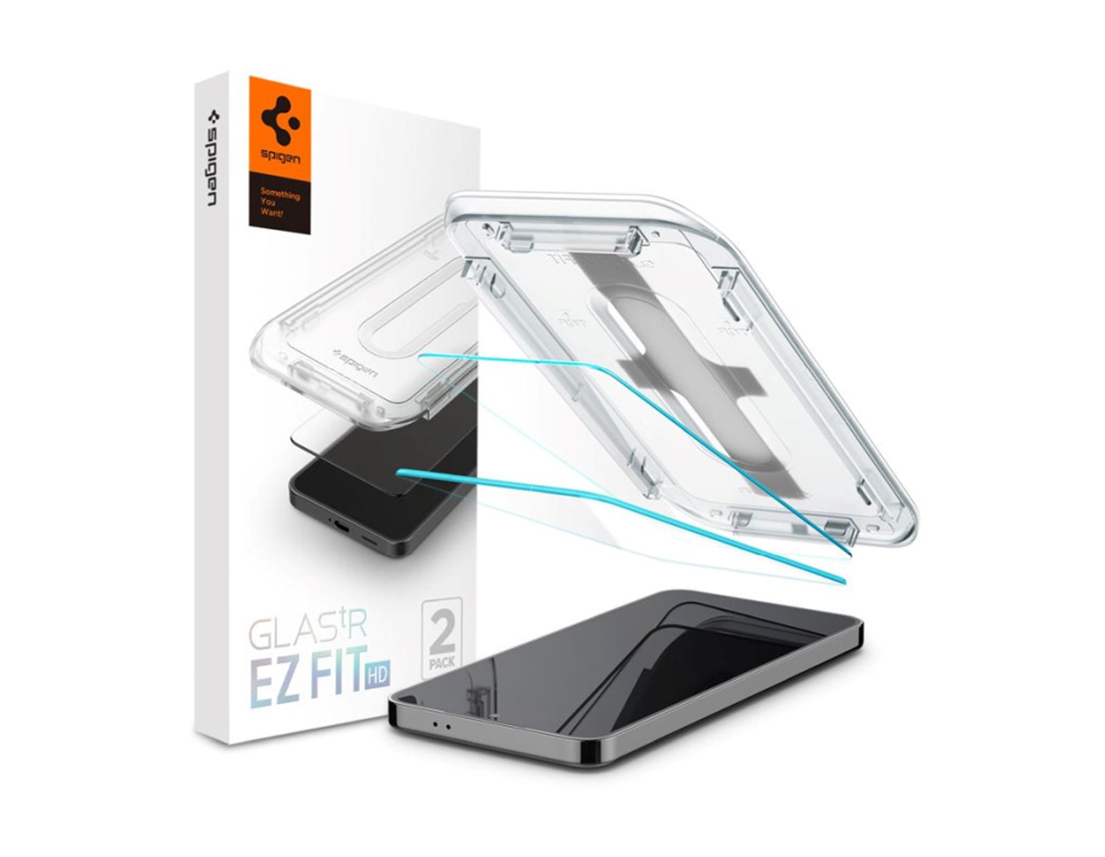 Spigen Glass tR EZ Fit HD Transparency 2 Pack, zaštitno staklo za ekran telefona 2 kom - Samsung Galaxy S24/S25 (AGL07440)
