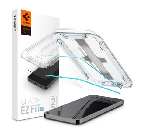 Spigen Glass tR EZ Fit HD Transparency 2 Pack, zaštitno staklo za ekran telefona 2 kom - Samsung Galaxy S25+/S24+ (AGL07432)