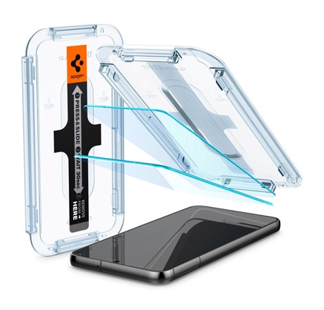 Spigen Glass EZ Fit, zaštitno staklo za ekran telefona, 2 kom + okvir za instalaciju - Samsung Galaxy S23 (AGL05958) 