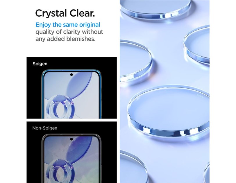 Spigen Glass Align Master Clear, zaštitno staklo za ekran telefona, 2 kom + okvir za instalaciju - Samsung Galaxy A54 5G (AGL05966) 