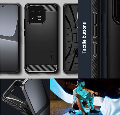 Spigen Rugged Armor, black - Xiaomi 13