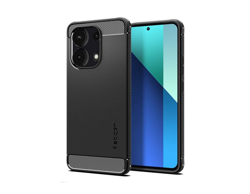 Spigen Rugged Armor, matte black - Xiaomi Redmi Note 13