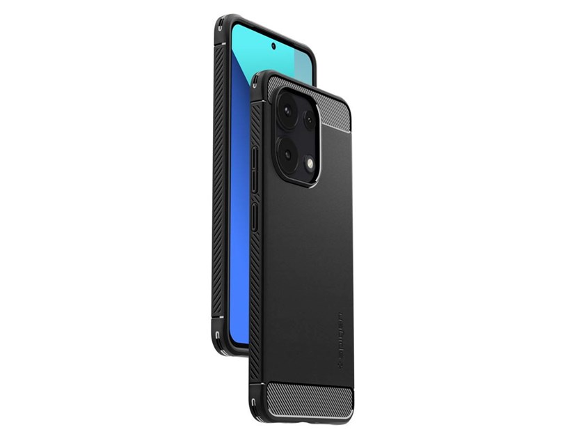 Spigen Rugged Armor, matte black - Xiaomi Redmi Note 13
