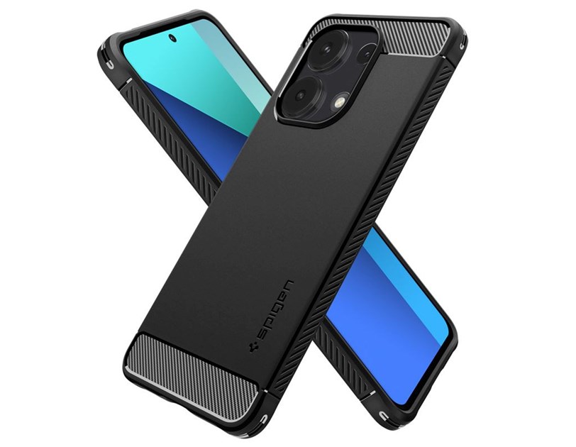 Spigen Rugged Armor, matte black - Xiaomi Redmi Note 13