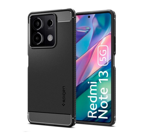 Spigen Rugged Armor, matte black - Xiaomi Redmi Note 13 5G