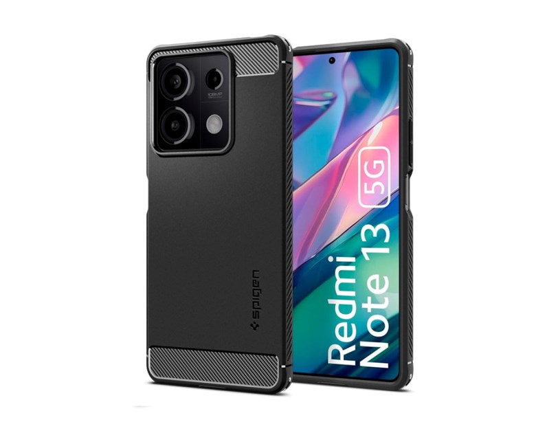 Spigen Rugged Armor, matte black - Xiaomi Redmi Note 13 5G