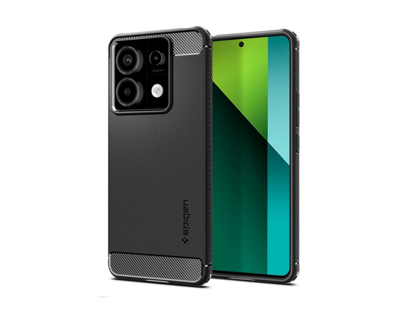 Spigen Rugged Armor, matte black - Xiaomi Redmi Note 13 Pro 5G / POCO X6 5G