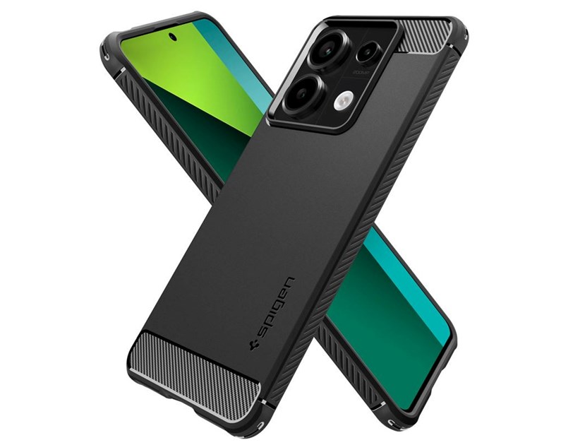 Spigen Rugged Armor, matte black - Xiaomi Redmi Note 13 Pro 5G / POCO X6 5G