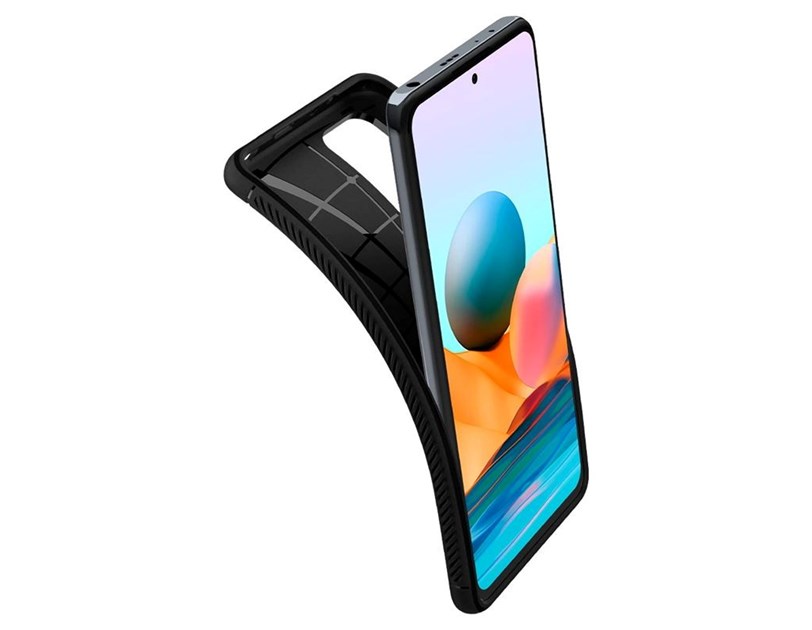 Spigen Rugged Armor, zaštitna maska za telefon, crna - Xiaomi Redmi Note 10 Pro/Max