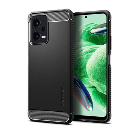 Spigen Rugged Armor, maska za telefon, crna - Xiaomi Redmi Note 12 5G/ POCO X5 5G (ACS05787)