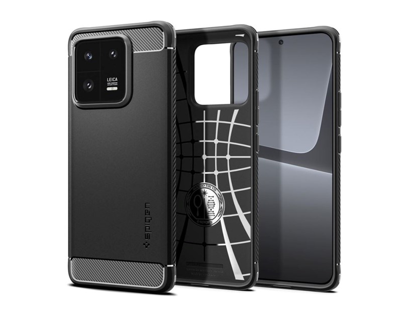 Spigen Rugged Armor, zaštitna maska za telefon, crna - Xiaomi 13 Pro (ACS05325)