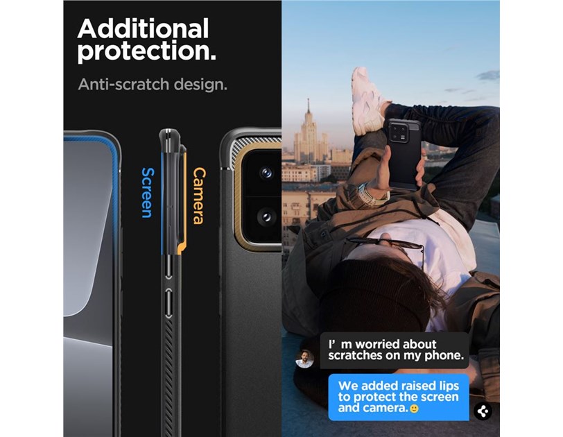 Spigen Rugged Armor, zaštitna maska za telefon, crna - Xiaomi 13 Pro (ACS05325)