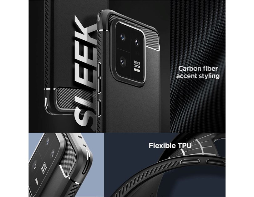 Spigen Rugged Armor, zaštitna maska za telefon, crna - Xiaomi 13 Pro (ACS05325)