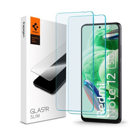 Spigen Glass tR Slim, zaštitno staklo za ekran telefona, 2 kom - Xiaomi Redmi Note 12 5G/POCO X5 5G (AGL06048)
