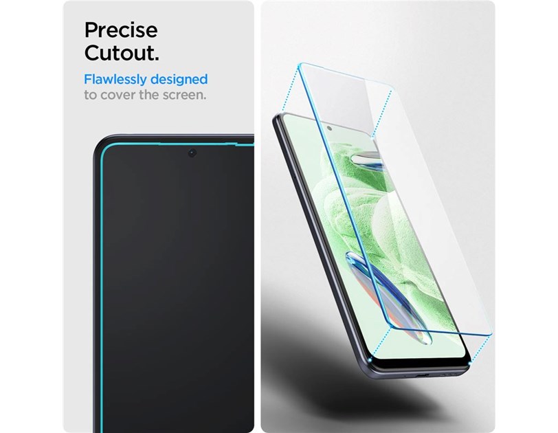 Spigen Glass tR Slim, zaštitno staklo za ekran telefona, 2 kom - Xiaomi Redmi Note 12 5G/POCO X5 5G (AGL06048)