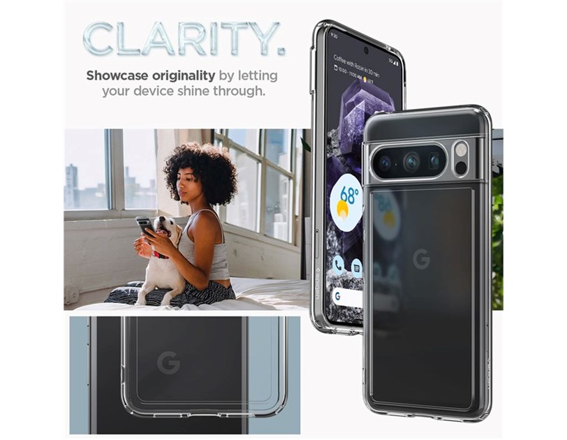 Spigen Ultra Hybrid, zaštitna maska za telefon, prozirna - Google Pixel 8 Pro (ACS06315)