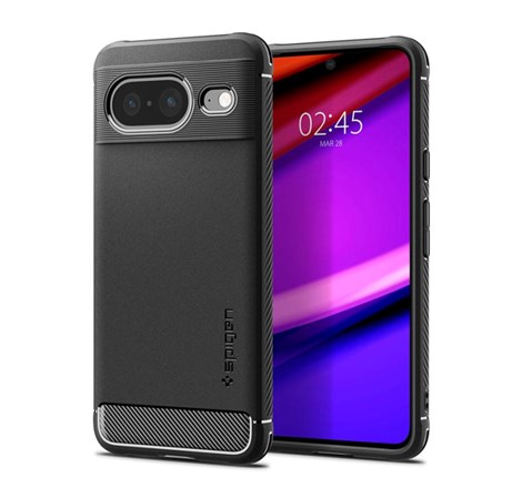 Spigen Rugged Armor, zaštitna maska za telefon, mat crna - Google Pixel 8 (ACS06277)