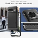 Spigen Rugged Armor, zaštitna maska za telefon, mat crna - Google Pixel 8 (ACS06277)