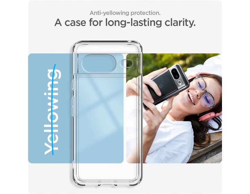 Spigen Ultra Hybrid, zaštitna maska za telefon, prozirna - Google Pixel 8 (ACS06278)