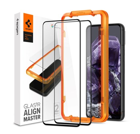 Spigen Glass tR AlignMaster2 pack, zaštitno staklo za ekran telefona 2 kom - Google Pixel 8 (AGL07396)